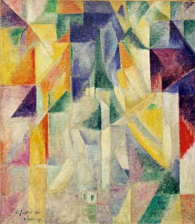 Ventanas. Pintura de Robert Delaunay (1885-1941), encáustica sobre lienzo de Robert Delaunay