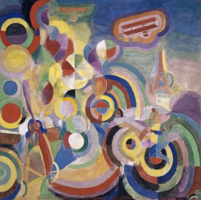 Homenaje a Blériot, 1914 de Robert Delaunay