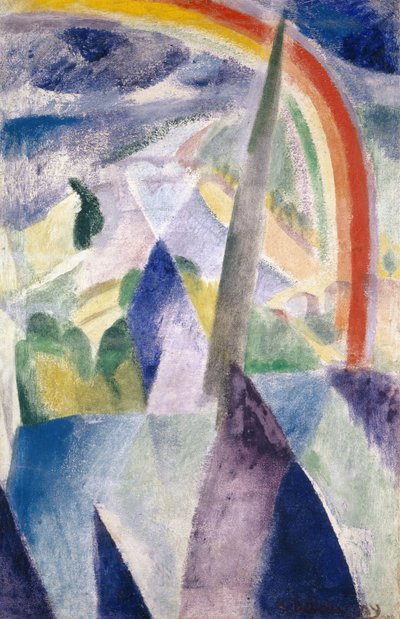 La flecha de Notre-Dame Vista de París, Notre-Dame, 1909-1914 de Robert Delaunay