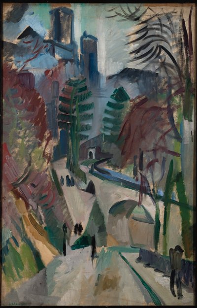 Paisaje de Laon de Robert Delaunay