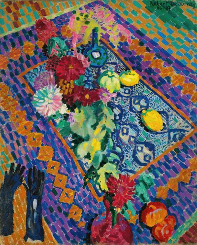 Naturaleza muerta con guantes, 1906-1907 de Robert Delaunay