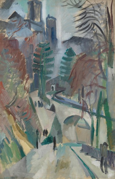 Paisaje de Laon, 1912 de Robert Delaunay
