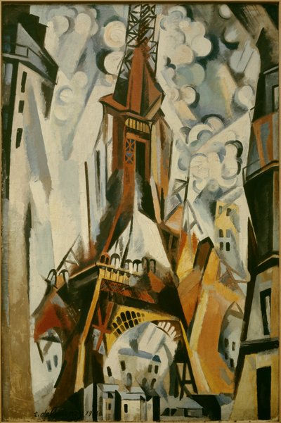 La Torre Eiffel Pintura de Robert Delaunay (1885-1941) 1910. de Robert Delaunay