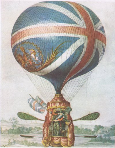 El globo de Lunardi, de British Adventure publicado por Collins, 1947 de Robert Dighton