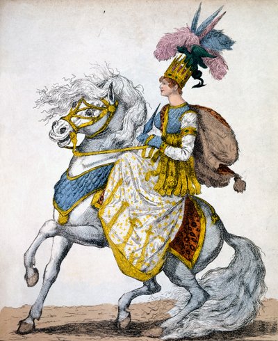 Sra. Johnston en el melodrama de Timour el Tártaro, 1811 de Robert Dighton