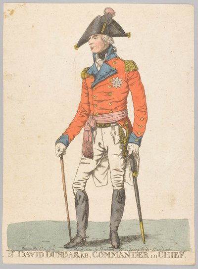 Sir David Dundas, KB, Comandante en Jefe de Robert Dighton