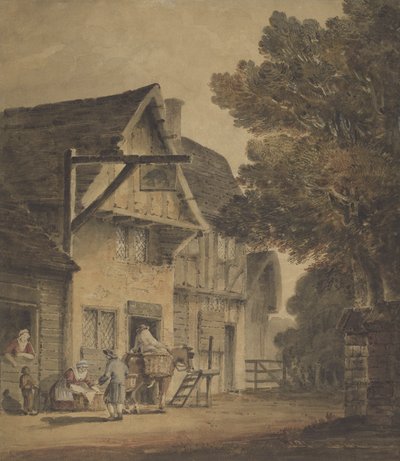 Figuras en el exterior de la Posada del Jabalí de Robert Dixon