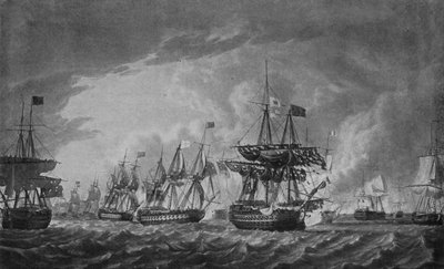 Antes del Glorioso Primero de Junio, c. 1795 de Robert Dodd