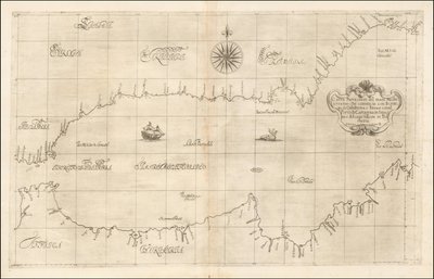 Mapa de 1646 del Mediterráneo occidental y Gibraltar por Robert Dudley de Robert Dudley