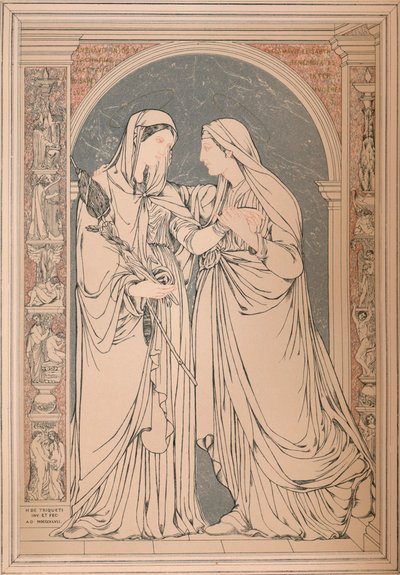 Un cuadro de mosaico de mármol, por el Barón H. De Triqueti, París, 1893 de Robert Dudley