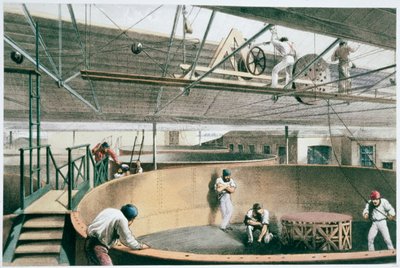 Fabricación del cable telegráfico transatlántico, c1865-1866 de Robert Dudley