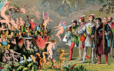 Escena de La Tempestad de Shakespeare, 1856-1858 de Robert Dudley