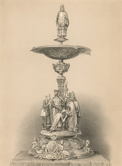 La Pieza Central de plata, regalo de Su Majestad en nombre de S.A.R. el Príncipe Consorte y la Reina (cromolito) de Robert Dudley