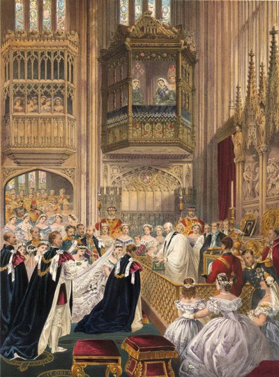 La boda en la Capilla de San Jorge, Windsor de Robert Dudley