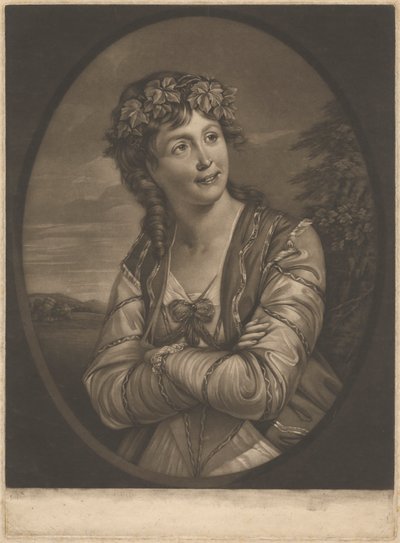 La Srta. Ann Catley en el personaje de Eufrosina de Robert Dunkarton