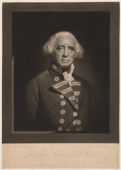 Richard, Conde Howe, 1794 de Robert Dunkarton