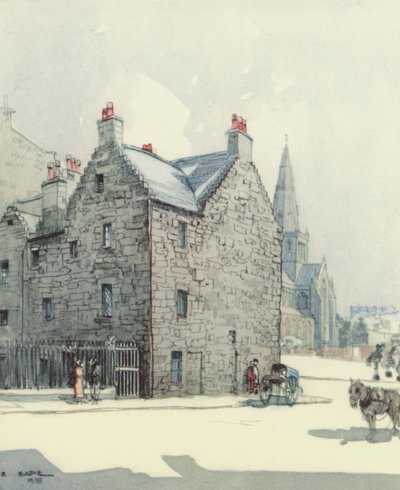 Glasgow: Provands Lordship (litografía en color) de Robert Eadie
