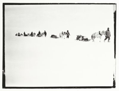 Ponis en marcha, Gran Barrera de Hielo, 2 de diciembre de Robert Falcon Scott