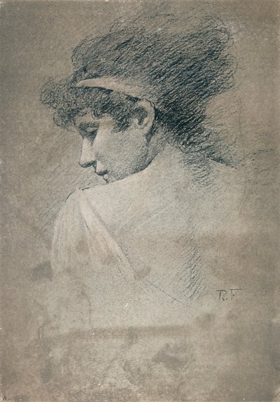 Estudio femenino, c1895, 1897 de Robert Fowler