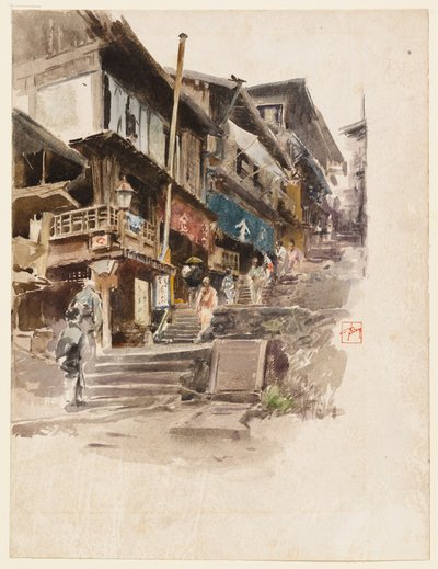 Una calle de Ikao, Japón, II de Robert Frederick Blum