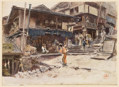 Una calle de Ikao, Japón, I de Robert Frederick Blum