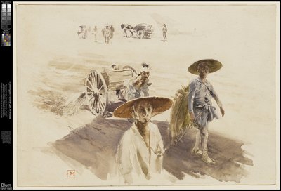 Un carro de riego, 1890 de Robert Frederick Blum