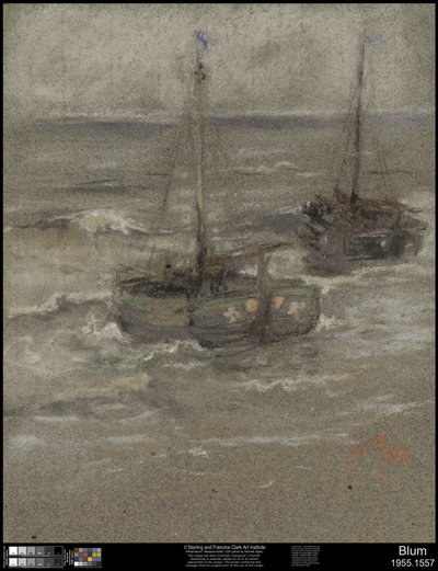 Barcos de pesca anclados, 1884 de Robert Frederick Blum