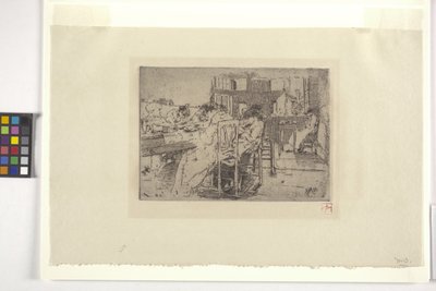 Interior de una tienda (tinta) de Robert Frederick Blum