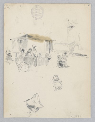 Escena de mercado de Robert Frederick Blum