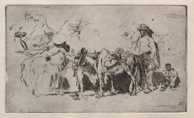 Hombres y burros, Roma de Robert Frederick Blum