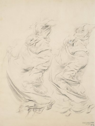 Boceto de drapeado posiblemente para mural Moods to Music, 1893-95 de Robert Frederick Blum