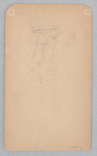 Estudio para una mujer bailando, “Moods to Music,” Mendelssohn Glee Club, Nueva York, NY de Robert Frederick Blum