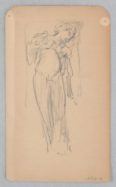 Estudio para una mujer bailando, “Moods to Music,” Mendelssohn Glee Club, Nueva York, NY de Robert Frederick Blum