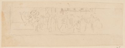 Estudio para una procesión, "Festival de la Vendimia," Mendelssohn Glee Club, Nueva York, NY de Robert Frederick Blum