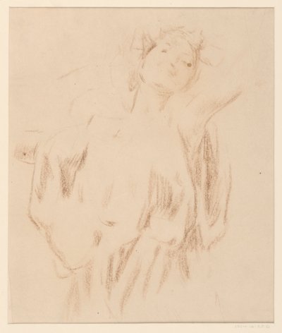 Estudio para una mujer, "Festival de la Vendimia," Mendelssohn Glee Club, Nueva York, NY de Robert Frederick Blum