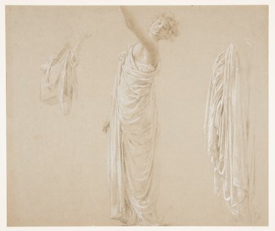 Estudio para el líder de la procesión, "Festival de la Vendimia," Mendelssohn Glee Club, Nueva York, NY de Robert Frederick Blum