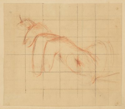 Estudio para la mano izquierda, "Festival de la vendimia," Mendelssohn Glee Club, Nueva York, NY de Robert Frederick Blum