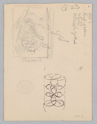 Estudio para el paisaje, "Moods to Music," Mendelssohn Glee Club, Nueva York, NY de Robert Frederick Blum