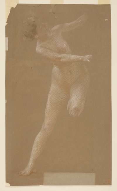 Estudio para la ménade izquierda, “Festival de la Vendimia,” Mendelssohn Glee Club, Nueva York, NY de Robert Frederick Blum