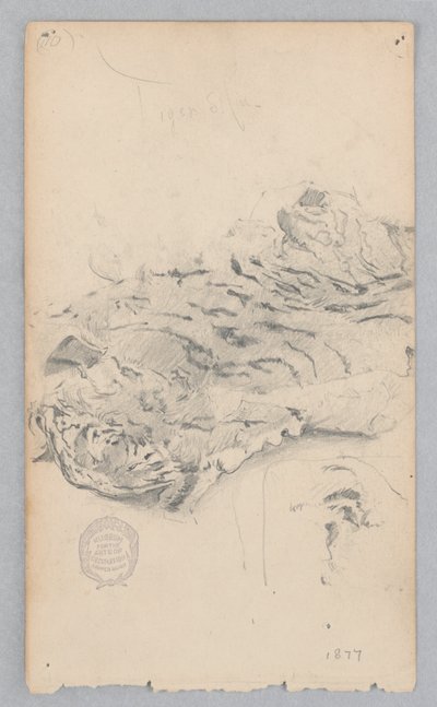 Alfombra de piel de tigre de Robert Frederick Blum