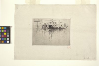 Canal veneciano (tinta) de Robert Frederick Blum