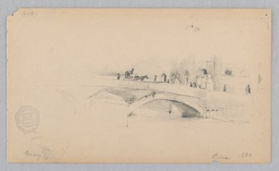 Vista de Pisa, Italia de Robert Frederick Blum