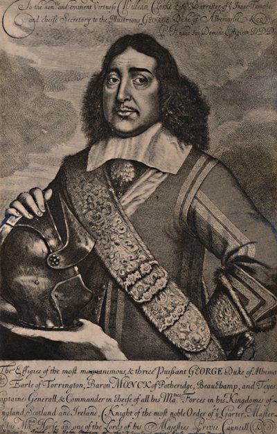 George Monck, 1er Duque de Albemarle, soldado y estadista inglés de Robert Gaywood
