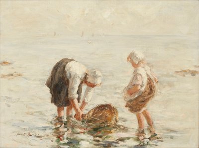 Pescando camarones de Robert Gemmell Hutchison