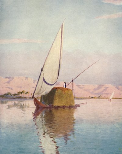 Un barco Tibbin en el Nilo, c1880, 1904 de Robert George Talbot Kelly
