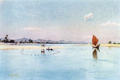 Pesca con red en el Irrawaddy de Robert George Talbot Kelly