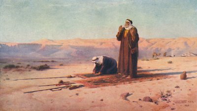 Oración en el desierto, c. 1880, 1904 de Robert George Talbot Kelly