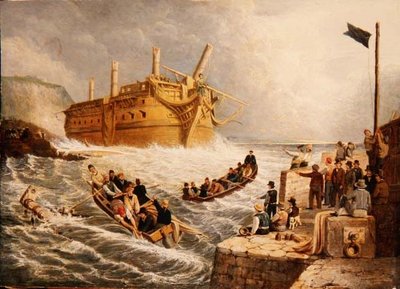Naufragio debajo de Whitby de Robert Gibb