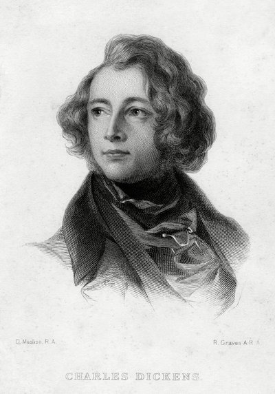 Charles Dickens, autor inglés, c1870s de Robert Graves