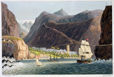 Las carreteras, Santa Elena, 1815 de Robert Havell